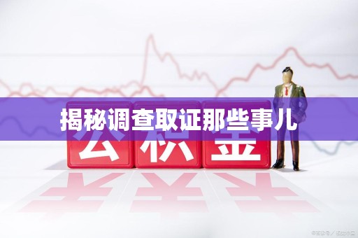 长汀揭秘调查取证那些事儿
