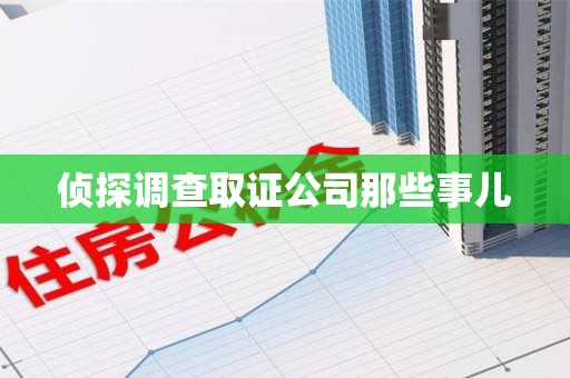 长汀侦探调查取证公司那些事儿