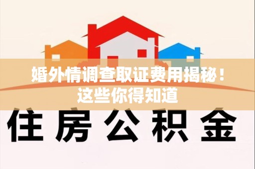 长汀婚外情调查取证费用揭秘！这些你得知道