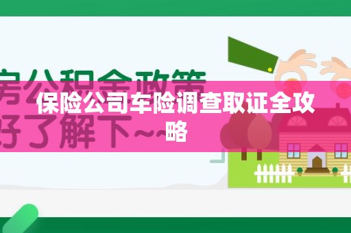 长汀保险公司车险调查取证全攻略
