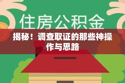 长汀揭秘！调查取证的那些神操作与思路