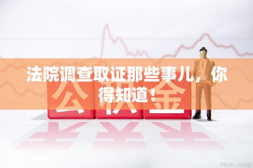 长汀法院调查取证那些事儿，你得知道！
