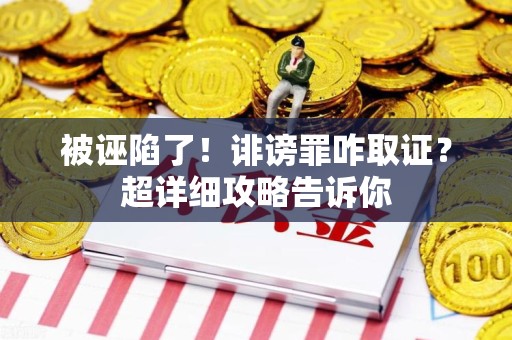 长汀被诬陷了！诽谤罪咋取证？超详细攻略告诉你