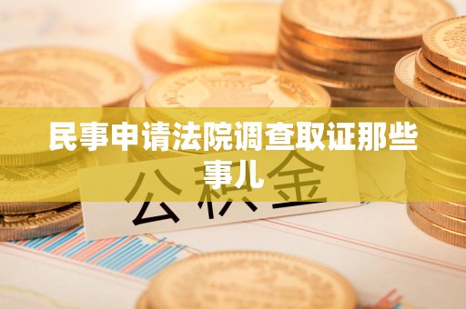 长汀民事申请法院调查取证那些事儿
